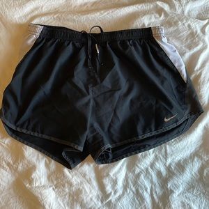 Nike Black and White Running Shorts